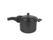 Panela de Pressão 4,5L Fecho Externo c/Tampa de Vidro - Preta