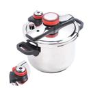 Panela de Pressão 5L Trava Válvula de segurança Sistema de Segurança Reforçado Aço Inox Prateada Fun Panela de Pressão 5L Trava Válvula de segurança Sistema de Segurança Reforçado Aço Inox Prateada Fun