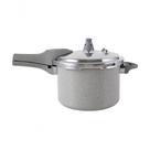 Panela De Pressão Brinox 4,2 L Antiaderente Ceramic Life Marble Blend Com Indução Cinza Claro Cinza