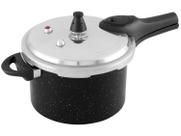 Panela de Pressão Brinox 4,2L Preta Fechamento Externo Ceramic Life Pressure