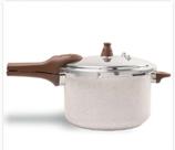 Panela de pressão brinox cerâmic life Pressure com indicação de 6,8 Litros Vanila