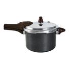 Panela de Pressão Brinox revestimento antiaderente cerâmico e fu Ceramic Life Pressure 4,2L Granito