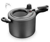 Panela De Pressão Com Visor De Vidro Superior 4,5 Litros Antiaderente Cereja Panela De Pressão Com Visor De Vidro Superior 4,5 Litros Antiaderente Cereja