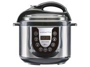 Panela de Pressão Elétrica Agratto PED-01 4L 800W - Timer Controle de Temperatura Preta