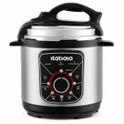 Panela de Pressão Elétrica Essencial Itatiaia 3L 127V 700W Inox Preto