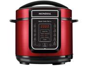Panela de Pressão Elétrica Mondial Master Cooker Red PE-39 Panela de Pressão Elétrica Mondial Master Cooker Red PE-39