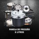 Panela De Pressão Fortaleza Fechamento Externo 6L Preta