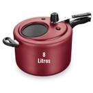 Panela de pressão Grande 8 litros com visor de vidro Antiaderente MTA Panela de pressão Grande 8 litros com visor de vidro Antiaderente MTA