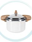 Panela de Pressão Indução Brinox Pressure Antiaderente Ceramic Life 5,4 L Vanila