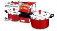 Panela de Pressão New Line Antiaderente 7,5 Litros Vermelha