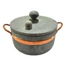 Panela de Pressão Pedra Sabão Alça de Cobre com Pino 3,6 L