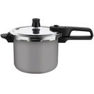 Panela de Pressão Segura 4,5L Fechamento Externo Cinza Rochedo Panela de Pressão Segura 4,5L Fechamento Externo Cinza Rochedo