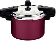 Panela de Pressão Torino Alumínio Revestimento Cerâmico Vermelho Framboesa 20 cm 4,5 L - Tramontina Panela de Pressão Torino Alumínio Revestimento Cerâmico Vermelho Framboesa 20 cm 4,5 L - Tramontina