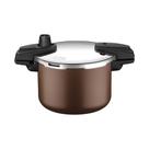 Panela de Pressão Tramontina Arizona Induction Antiaderente Starflon Max Mocaccino 20 cm 4,5 L Panela de Pressão Tramontina Arizona Induction Antiaderente Starflon Max Mocaccino 20 cm 4,5 L