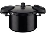 Panela De Pressão Tramontina Valência Black 7 L 24 Cm Em Alumínio Com Revestimento Cerâmico