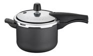 Panela de Pressão Tramontina Vancouver Effect em Alumínio com Revestimento Interno e Externo em Antiaderente Starflon Max Preto 20 cm 4,5 L