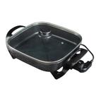Panela Elétrica Agratto Mangiare 30cm Quadrada Preta 127V Antiaderente Multiuso Grill Panela Elétrica Agratto Mangiare 30cm Quadrada Preta 127V Antiaderente Multiuso Grill