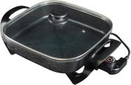 Panela Eletrica Agratto Mangiare Preta Quadrada 127v Panela Eletrica Agratto Mangiare Preta Quadrada 127v