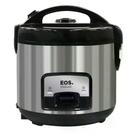 Panela Elétrica De Arroz Eos 10 Xicaras Inox Preta Tampa Vidro Clear Glass EPA10PI 220V