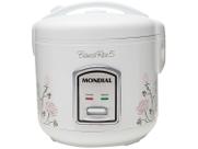 Panela Elétrica de Arroz Mondial Branca 400W 5 Xícaras 110v