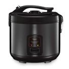Panela Elétrica de Arroz Visio Rice Glass 10 Xícaras 700W 110V Preta com Tampa de Vidro e Acessórios