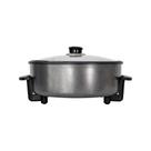 Panela Elétrica Multiuso Agratto Mangiare 3L 1500W com Tampa de Vidro Antiaderente Preto 220V