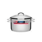 Panela Em Aço Inox Fundo Triplo Linha Solar 6,1 Litros Pit 2 - Tramontina Panela Em Aço Inox Fundo Triplo Linha Solar 6,1 Litros Pit 2 - Tramontina