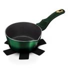 Panela Emerald 16cm 1,2L Berlinger Haus Antiaderente Caçarola Revestimento Mármore Indução Utensílio Cozinha