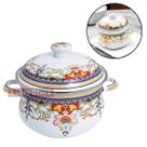 Panela Esmaltada Com Tampa 3,6 Lts 22Cm Com Indução Decoração Paris, Indiana, Cake, Italy A5 Importadora