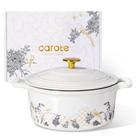 Panela Holandesa Carote de Ferro Fundido Esmaltado 5QT Branca