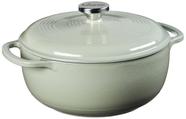 Panela holandesa Lodge de ferro fundido esmaltado 4,5 qt, Sage
