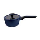 Panela Marine Hercules Redonda Antiaderente Ceramica Indução Azul 16x8cm 1,5L