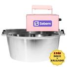 Panela Mexedora de Doce Brigadeiro Massa De Coxinha Rosa 10 Litros Sebem Panela Mexedora de Doce Brigadeiro Massa De Coxinha Rosa 10 Litros Sebem