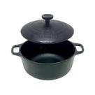 Panela Mini de Ferro 93903LB para Porção com Tampa 0,5L 12cm Inox Libaneza