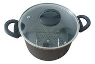 Panela Multiuso Com Forma Antiaderente Cuscuz Legumes Vapor