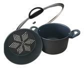 Panela Multiuso Com Forma Antiaderente Cuscuz Legumes Vapor