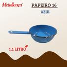 Panela Papeiro Esmaltada Metallouca 16 1,1LT Azul