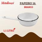 Panela Papeiro Esmaltada Metallouca 16 1,1LT Branco