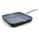 Panela para grelhar GreenPan Paris Pro em cerâmica anodizada rígida 28 cm cinza