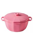 Panela Para Microondas Servir Geladeira Rosa Linha Diamante