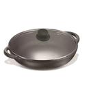Panela Parmegiana de Ferro Fundido com Tampa de Vidro 22cm