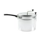 Panela pipoqueira 4,5 litros de aluminio polida