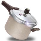 Panela Pressão 4,5 Lt antiaderente teflon 6 Camadas Fechamento Externo