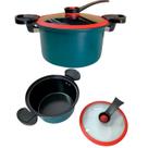 Panela Pressão Com Tampa De Vidro Carne Assada Frango