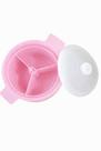 Panela Rosa de Silicone 1,4l Microondas Geladeira Freezer Air Fryer