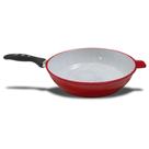 Panela Sauté 24cm Cerâmica Vermelho Casa Dona