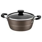 Panela Sicilia Avelã de Aluminio 4,3 Litro 24 cm