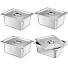 Panela Steam Hotel Mifoci de 1/2 tamanho x 15 cm de profundidade em aço inoxidável