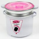 Panela Termocera para depilação Standard 900g Bivolt Com Refil Branca Com Rosa