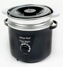 Panela Termocera para depilação Standard 900g Bivolt Com Refil Preta - MEGA BELL